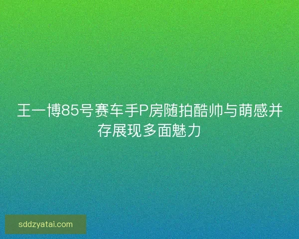 王一博85号赛车手P房随拍酷帅与萌感并存展现多面魅力